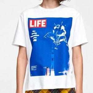 ZARA LIFE PRINT T-SHIRT
